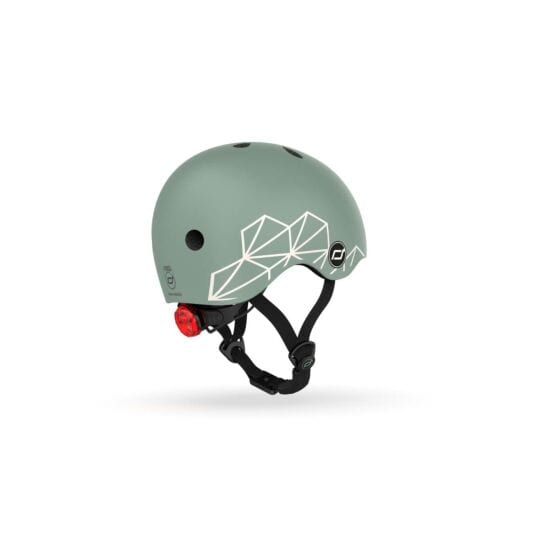 Scoot & Ride Helmet Printed Helmet XXS-S (Green Lines)