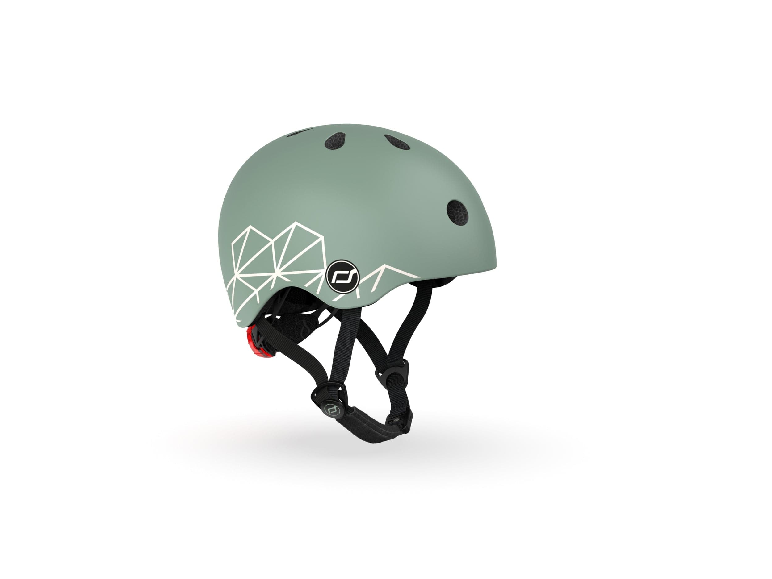Scoot & Ride Helmet Printed Helmet XXS-S (Green Lines)