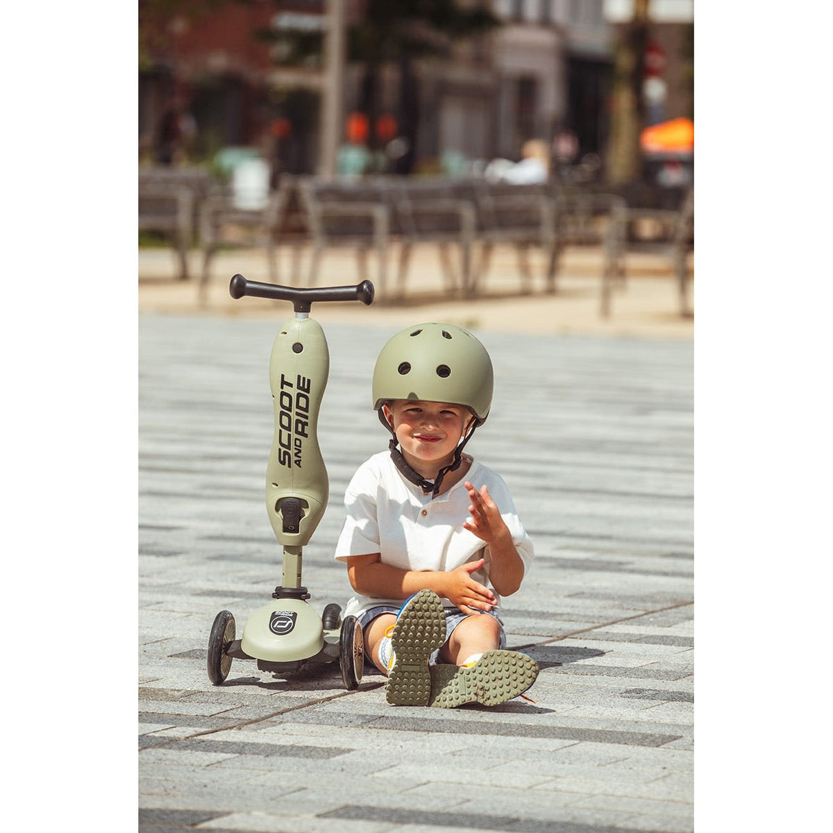 Scoot & Ride Helmet Scoot & Ride Kids Helmet - Olive