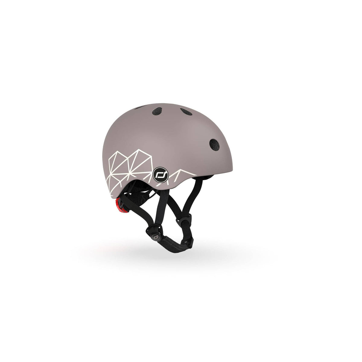 Scoot & Ride Printed Kids Helmet XXS-S - Brown Lines