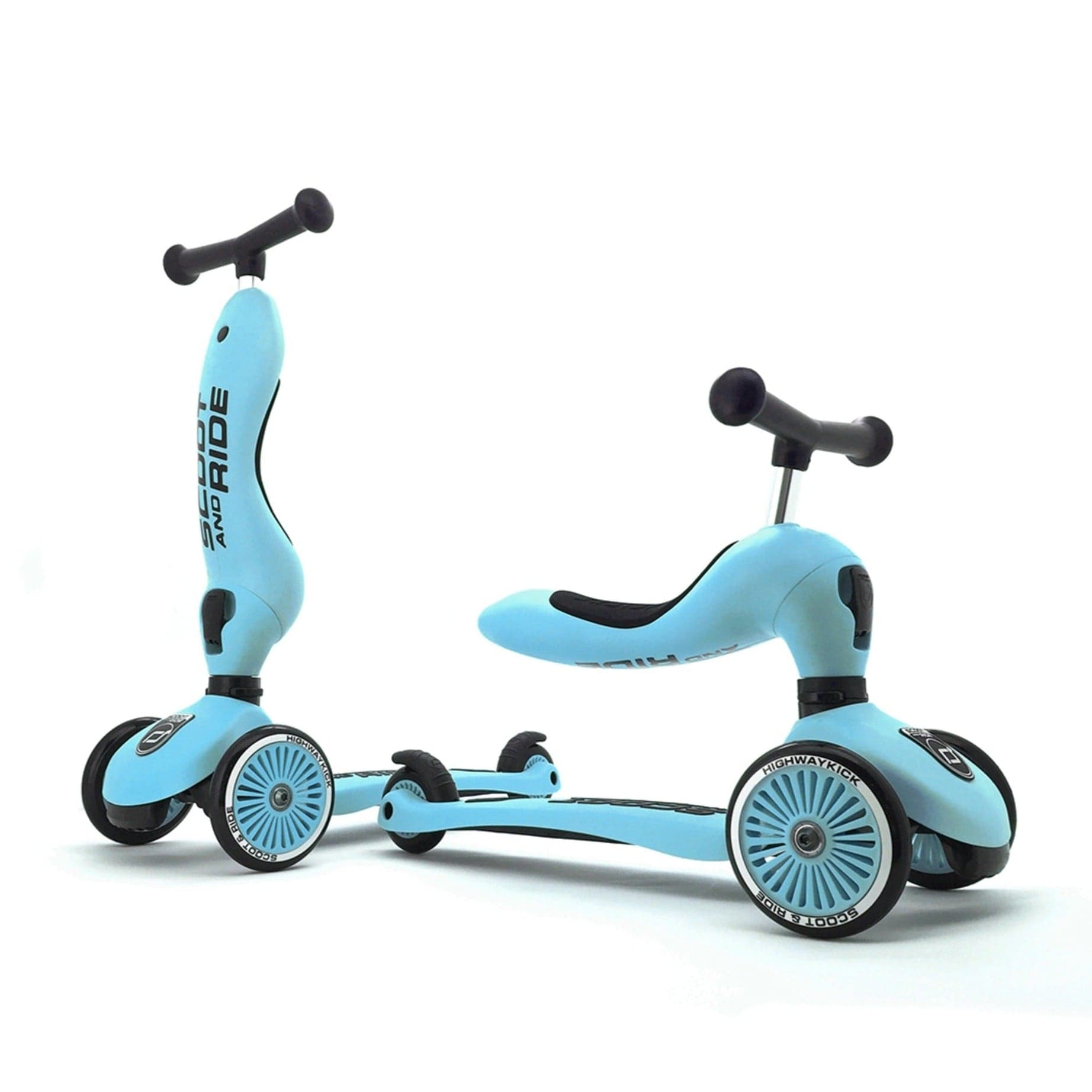 Scoot & Ride Scooter Highwaykick 1 Kids Scooter & Push Along (Blueberry)