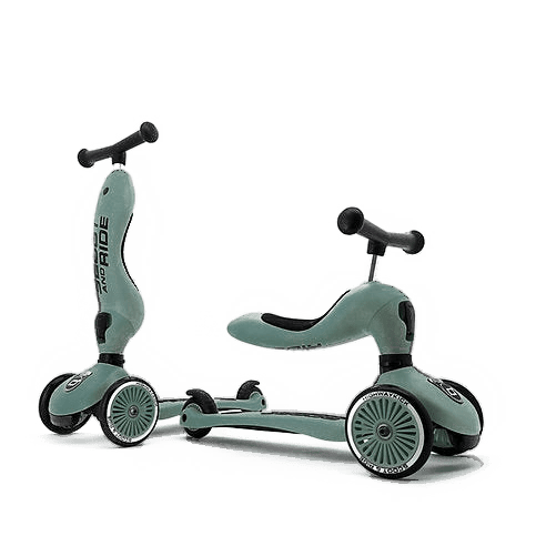 Scoot & Ride Scooter Highwaykick 1 Kids Scooter & Push Along (Forest)