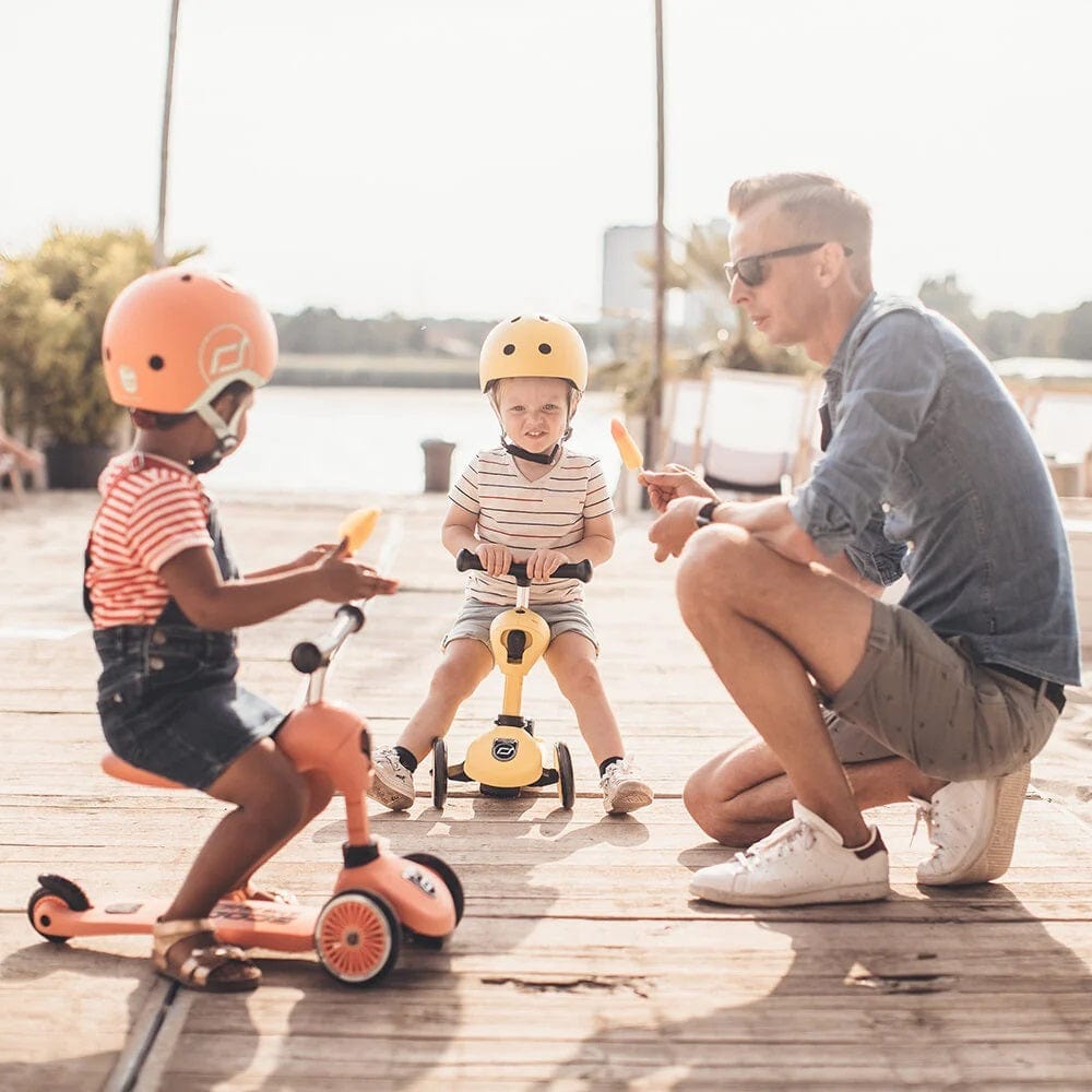Scoot & Ride Scooter Highwaykick 1 Kids Scooter & Push Along (Lemon)