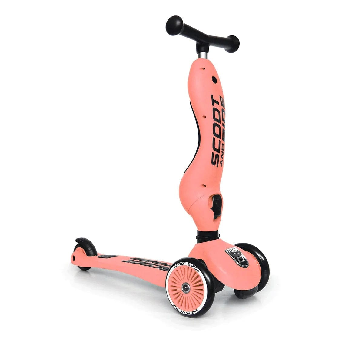 Scoot & Ride Scooter Highwaykick 1 Kids Scooter & Push Along (Peach)