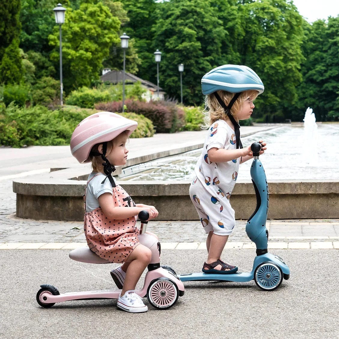 Scoot & Ride Scooter Highwaykick 1 Kids Scooter & Push Along (Rose)