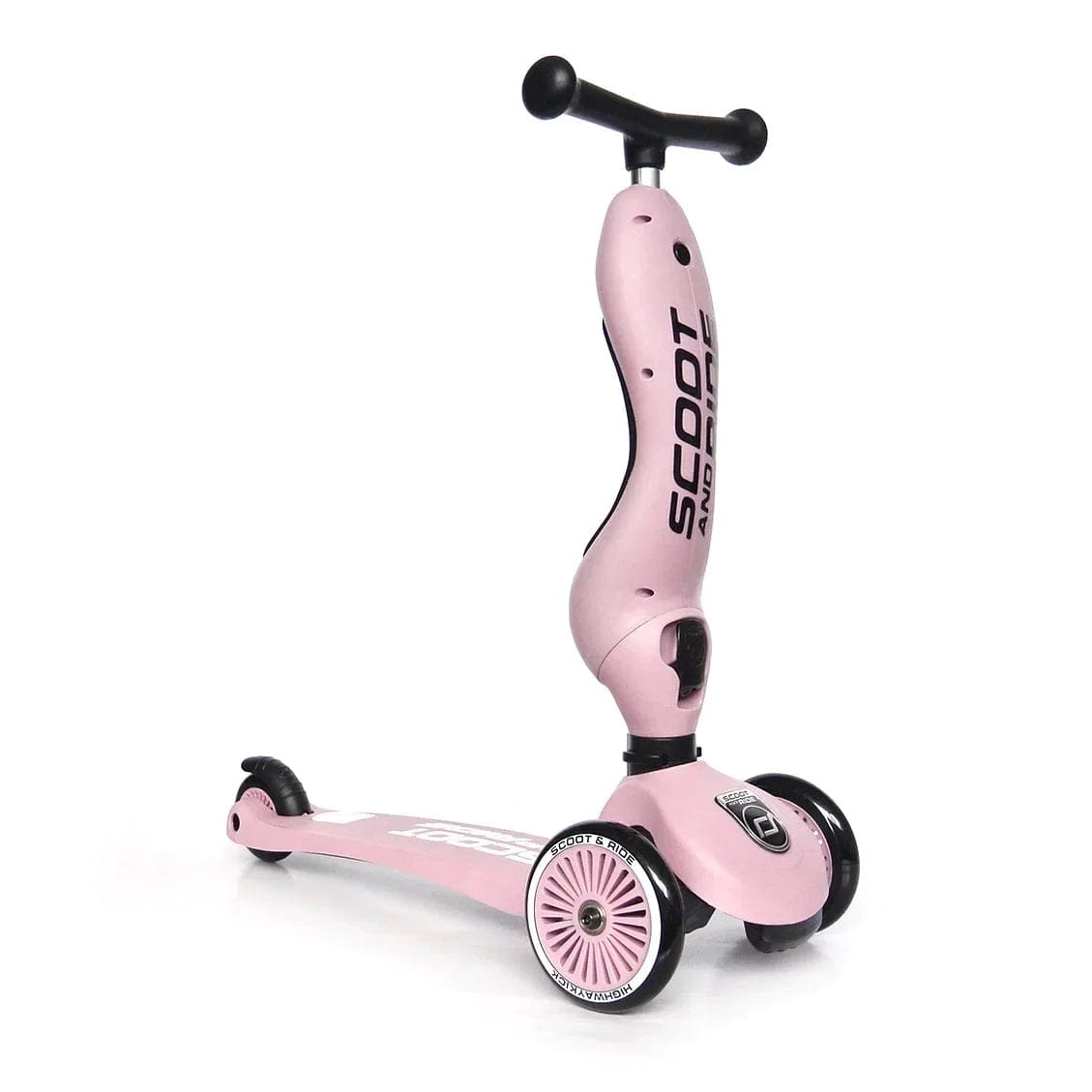 Scoot & Ride Scooter Highwaykick 1 Kids Scooter & Push Along (Rose)