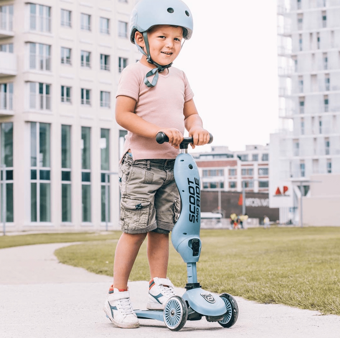 Scoot & Ride Scooter Highwaykick 1 Kids Scooter & Push Along (Steel)
