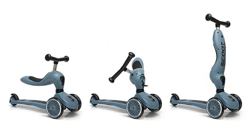 Scoot & Ride Scooter Highwaykick 1 Kids Scooter & Push Along (Steel)