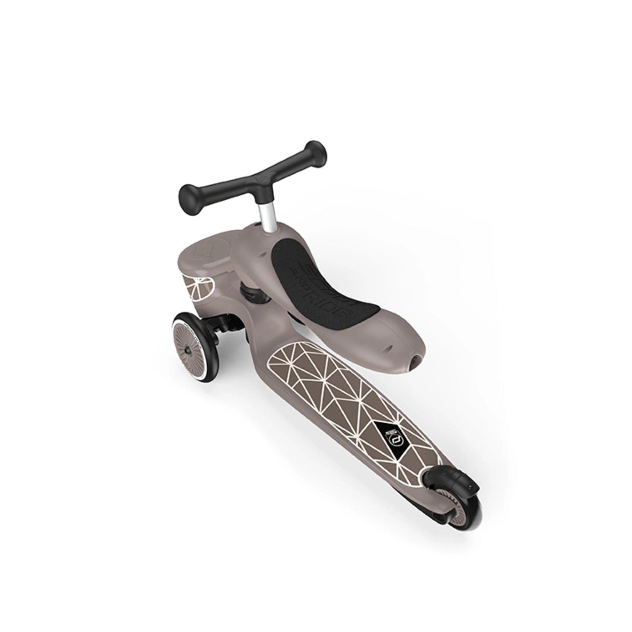 Scoot & Ride Scooter Highwaykick 1 Lifestyle Kids Scooter & Push Along (Brown Lines)