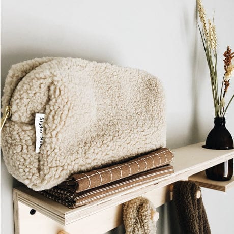 Studio Noos Changing Bag Studio Noos Teddy Changing Pouch / Toiletry Bag (Ecru)