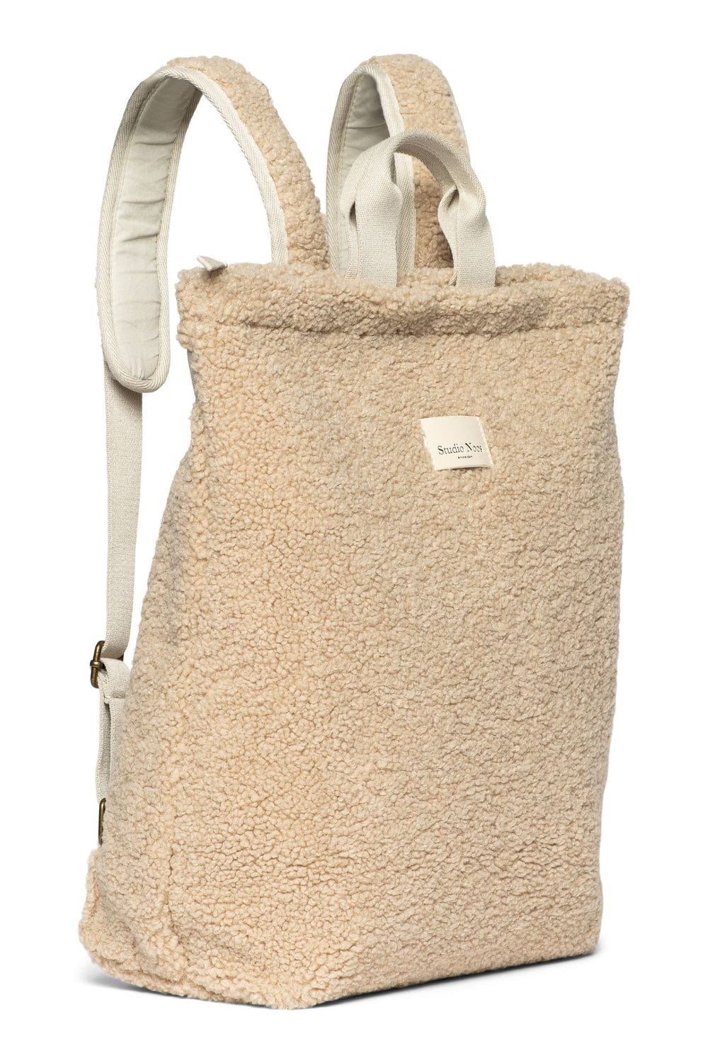Studio Noos Changing Bag Studio Noos Teddy Mom Backpack With Stroller Clips (Ecru)