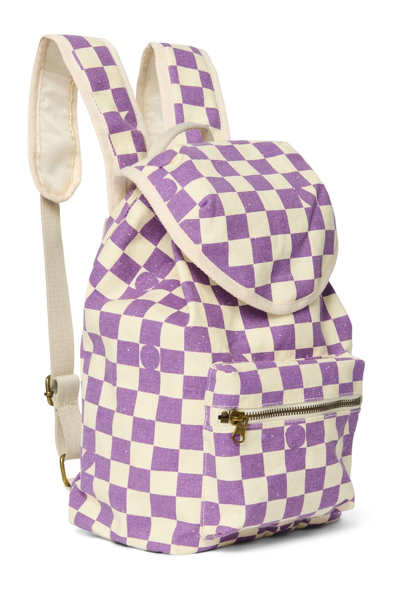 Studio Noos Kids Backpack Studio Noos Mini Backpack - Violet Checkerboard