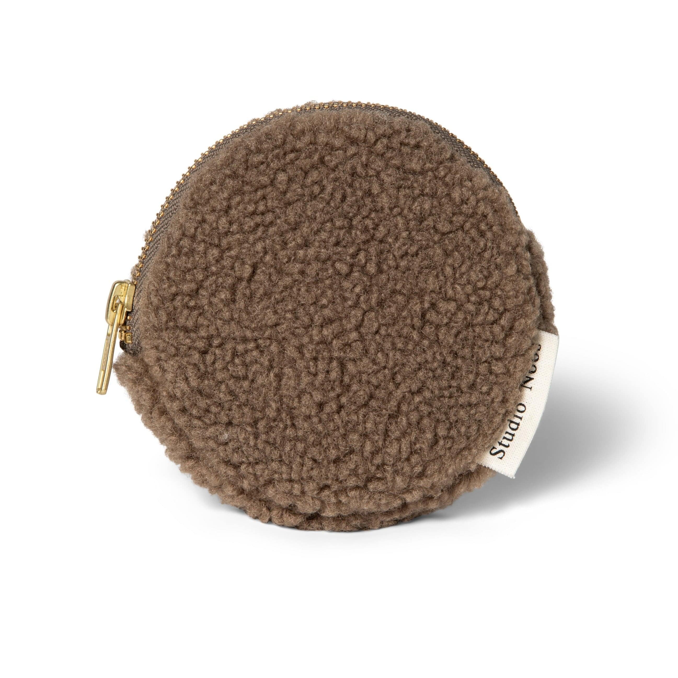Studio Noos Wallet Studio Noos Teddy Circular Wallet Purse (Brown)
