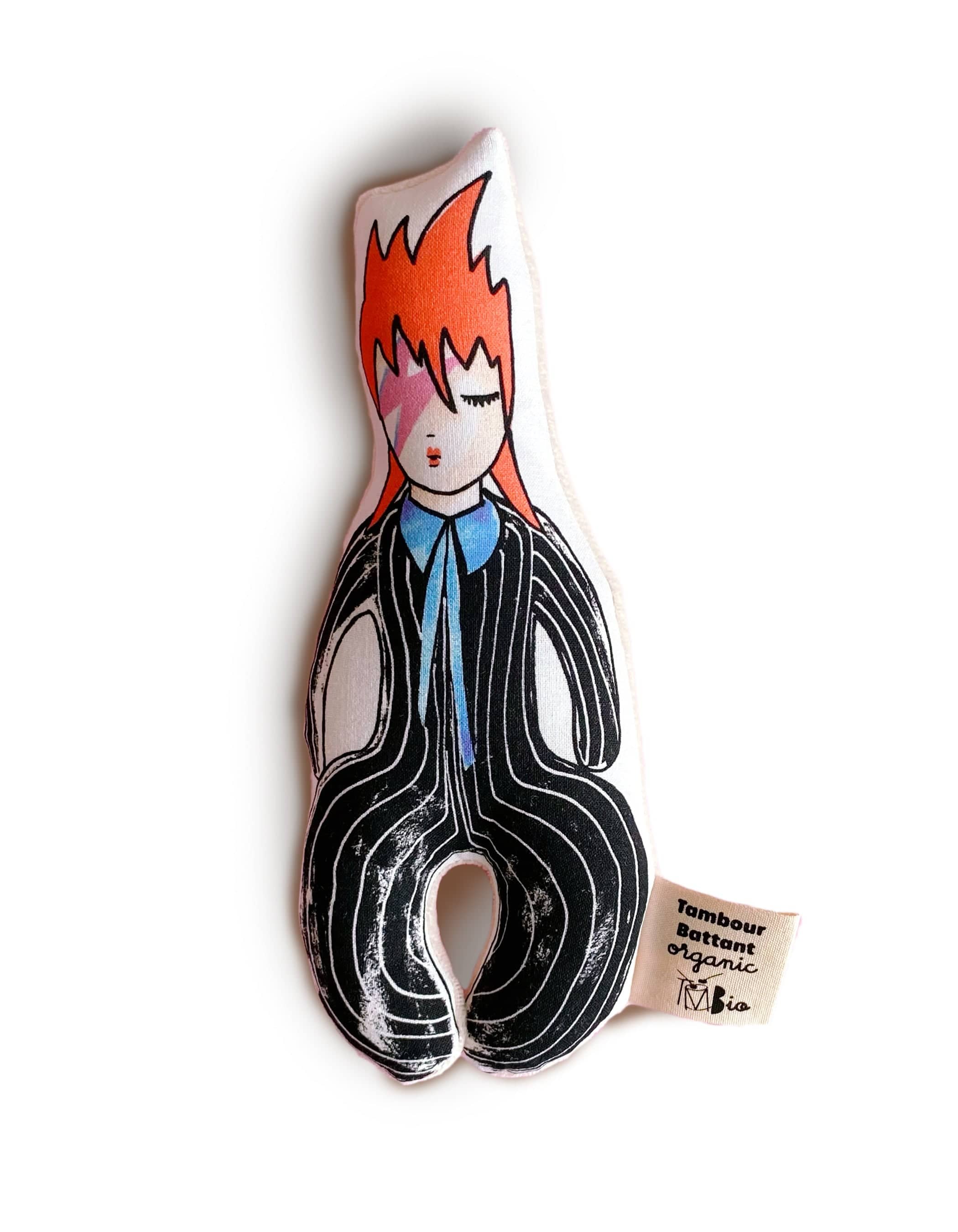 Tambour Battant Baby Rattle David Bowie 'Ziggy' Baby Rattle