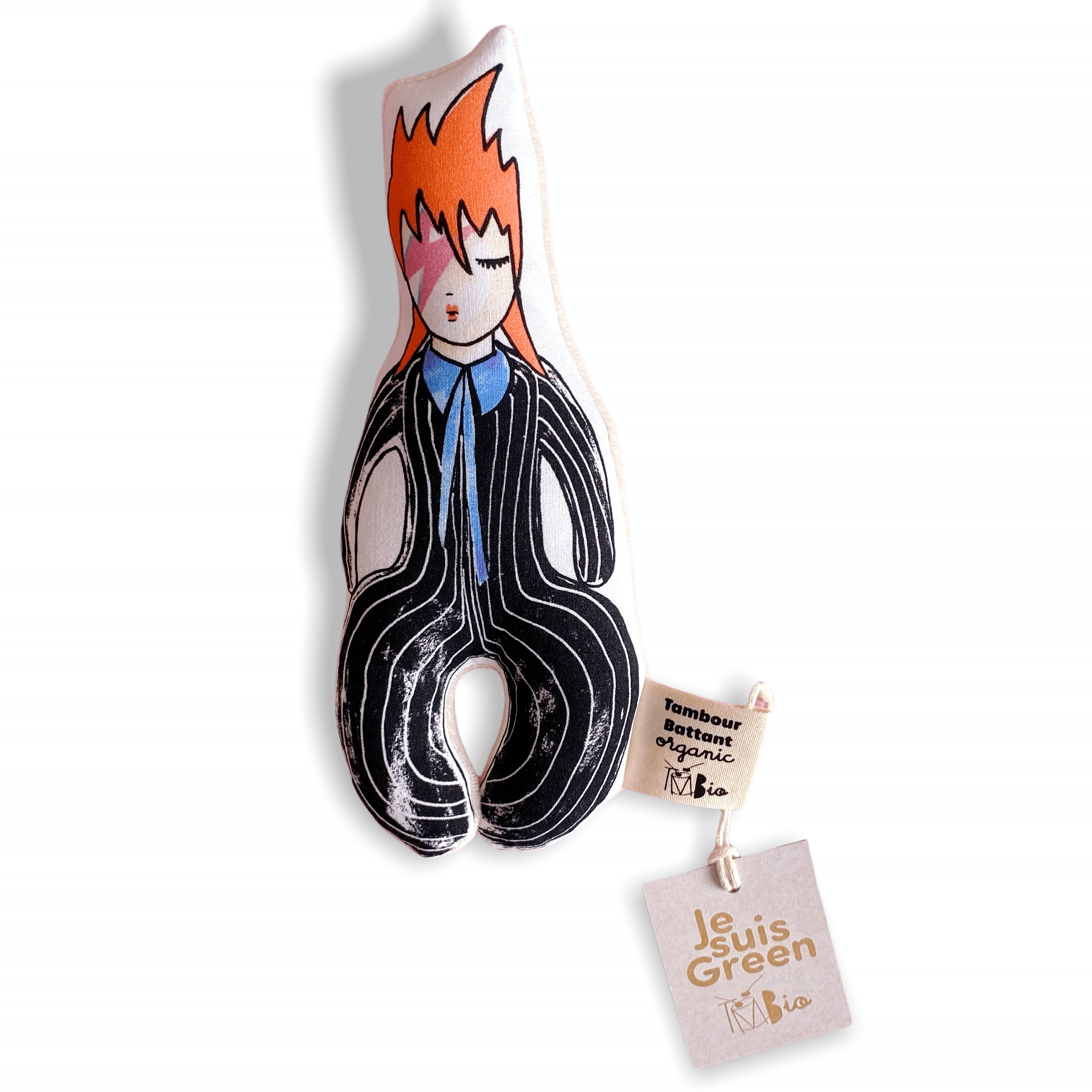 Tambour Battant Baby Rattle David Bowie 'Ziggy' Baby Rattle
