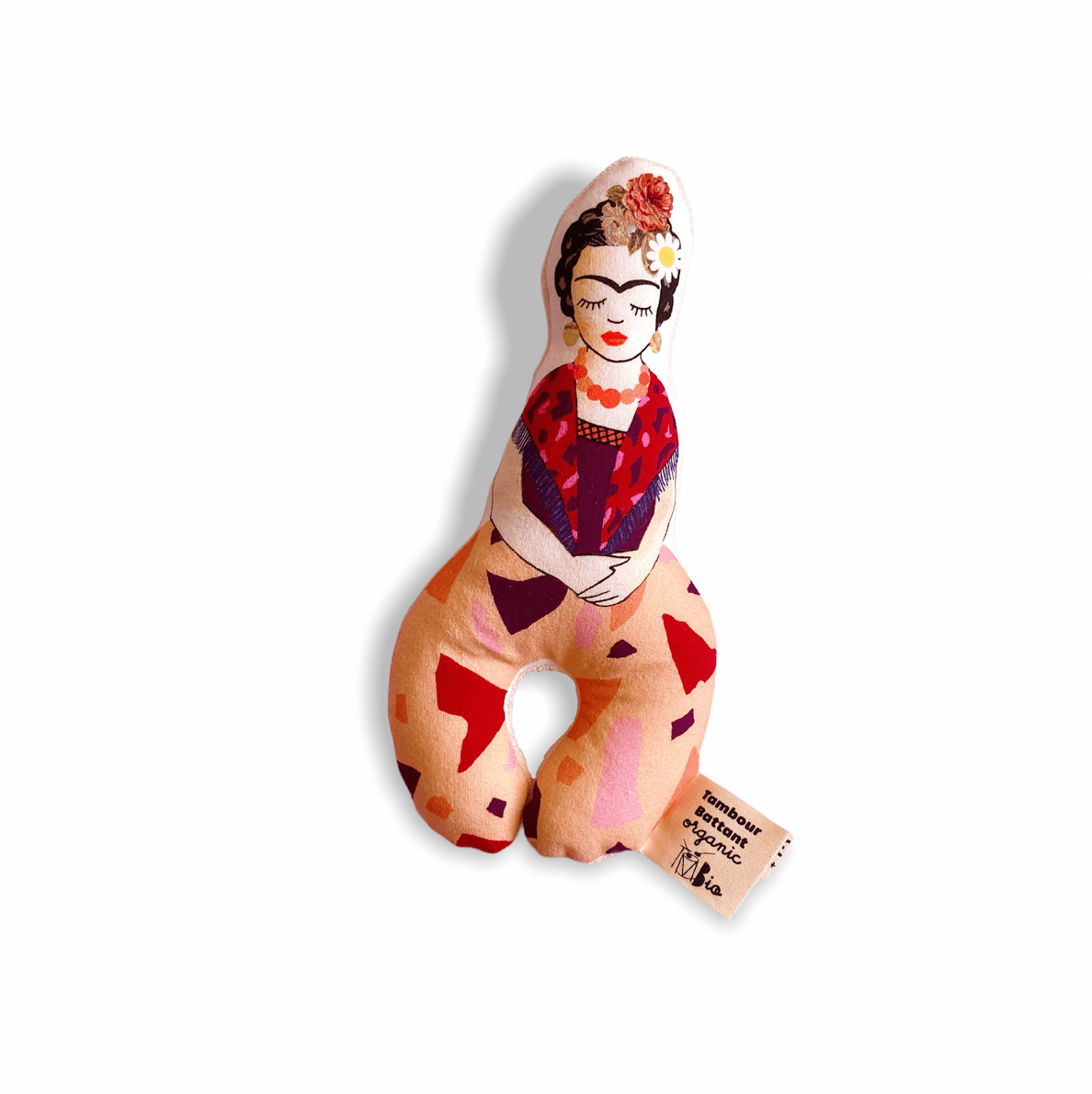 Tambour Battant Baby Rattle Frida Kahlo Baby Rattle