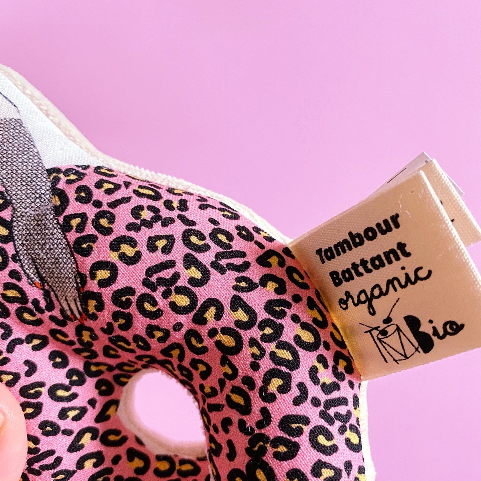 Tambour Battant Baby Rattle Tambour Battant Madonna 'Material Girl' Organic Baby Rattle