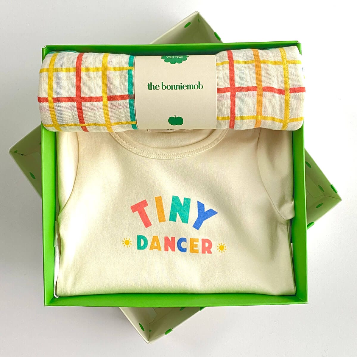 The Bonnie Mob Baby Gift Set The Bonnie Mob Organic Bodysuit & Muslin Gift Set - Tiny Dancer