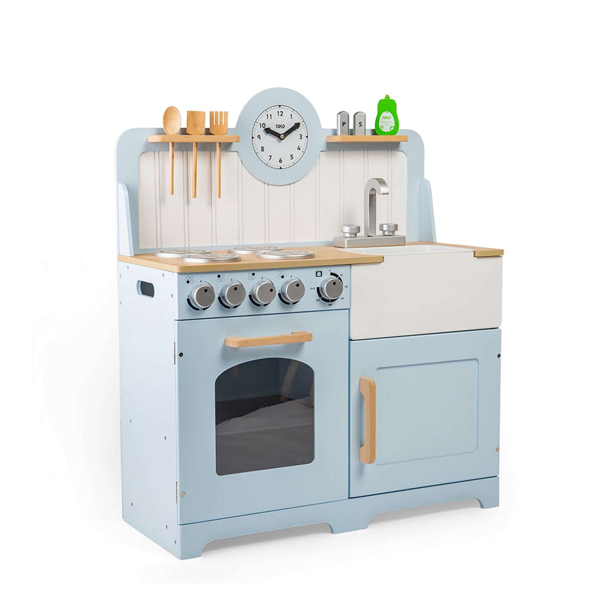 Tidlo Play Kitchen Tidlo Country Wooden Play Kitchen (Blue)