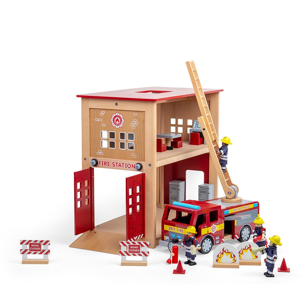 Tidlo Tidlo Fire Station Toy Bundle