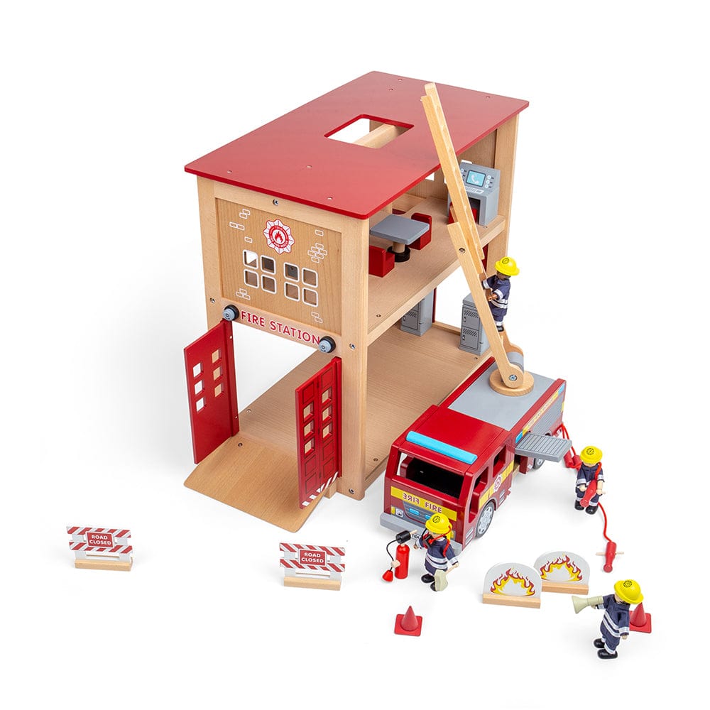 Tidlo Tidlo Fire Station Toy Bundle