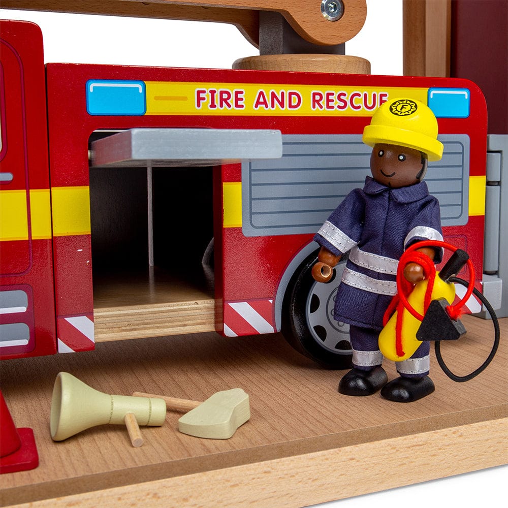 Tidlo Tidlo Fire Station Toy Bundle