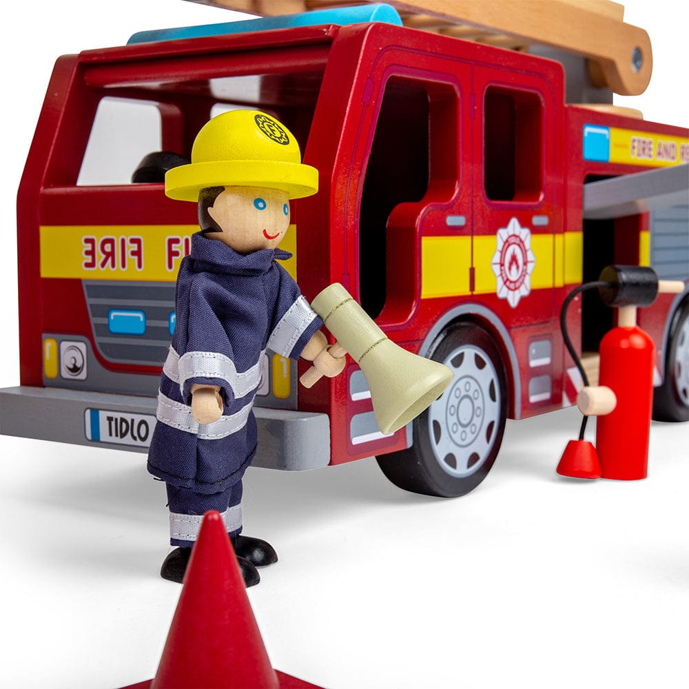 Tidlo Tidlo Fire Station Toy Bundle