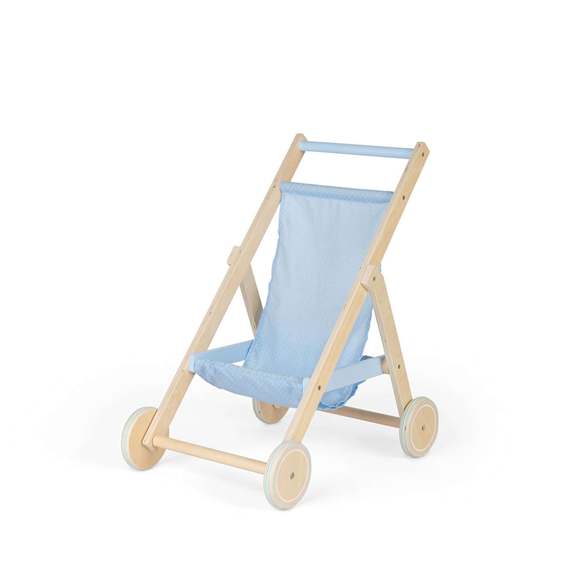 Tidlo Tidlo Wooden Doll's Stroller (Blue)