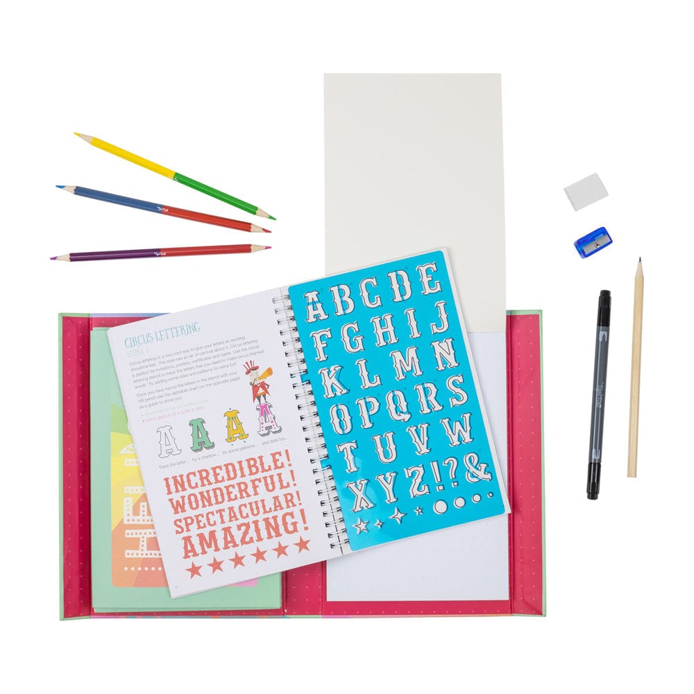 Tiger Tribe Art Set Tiger Tribe The Lovely Book of Lettering Art Set