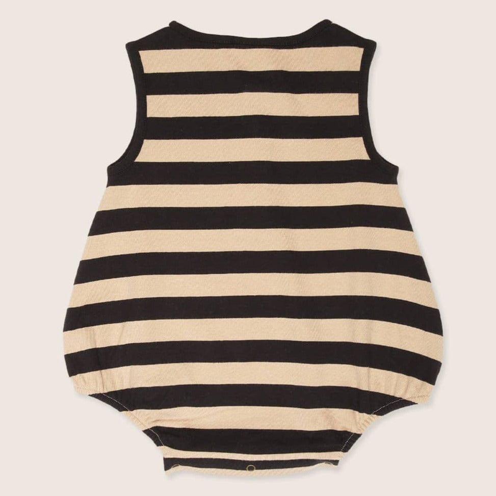 Turtledove London Baby Romper Organic Cotton Wide Stripe Baby Romper