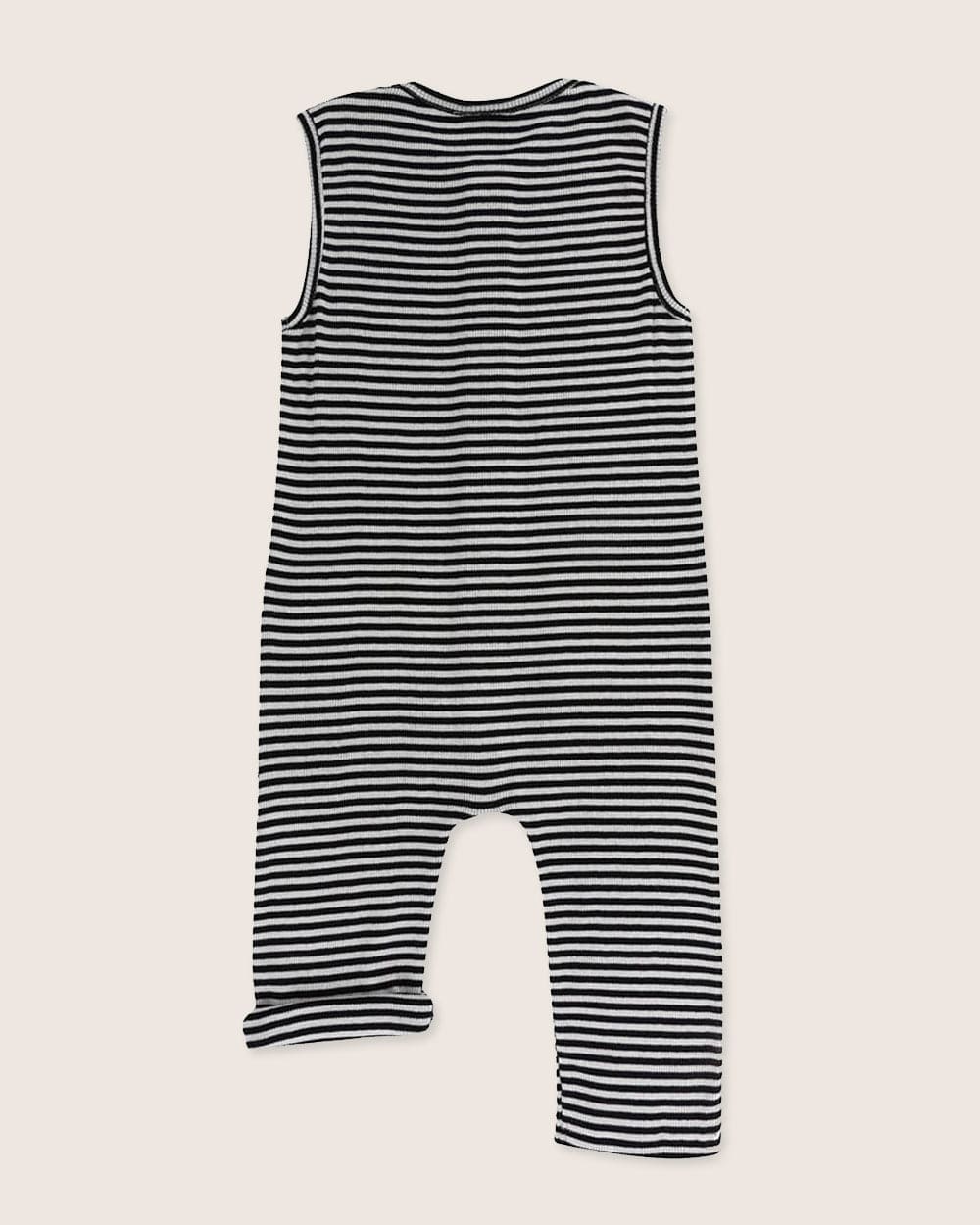 Turtledove London Overall Organic Cotton Unisex Stripe Ribbed Dungarees
