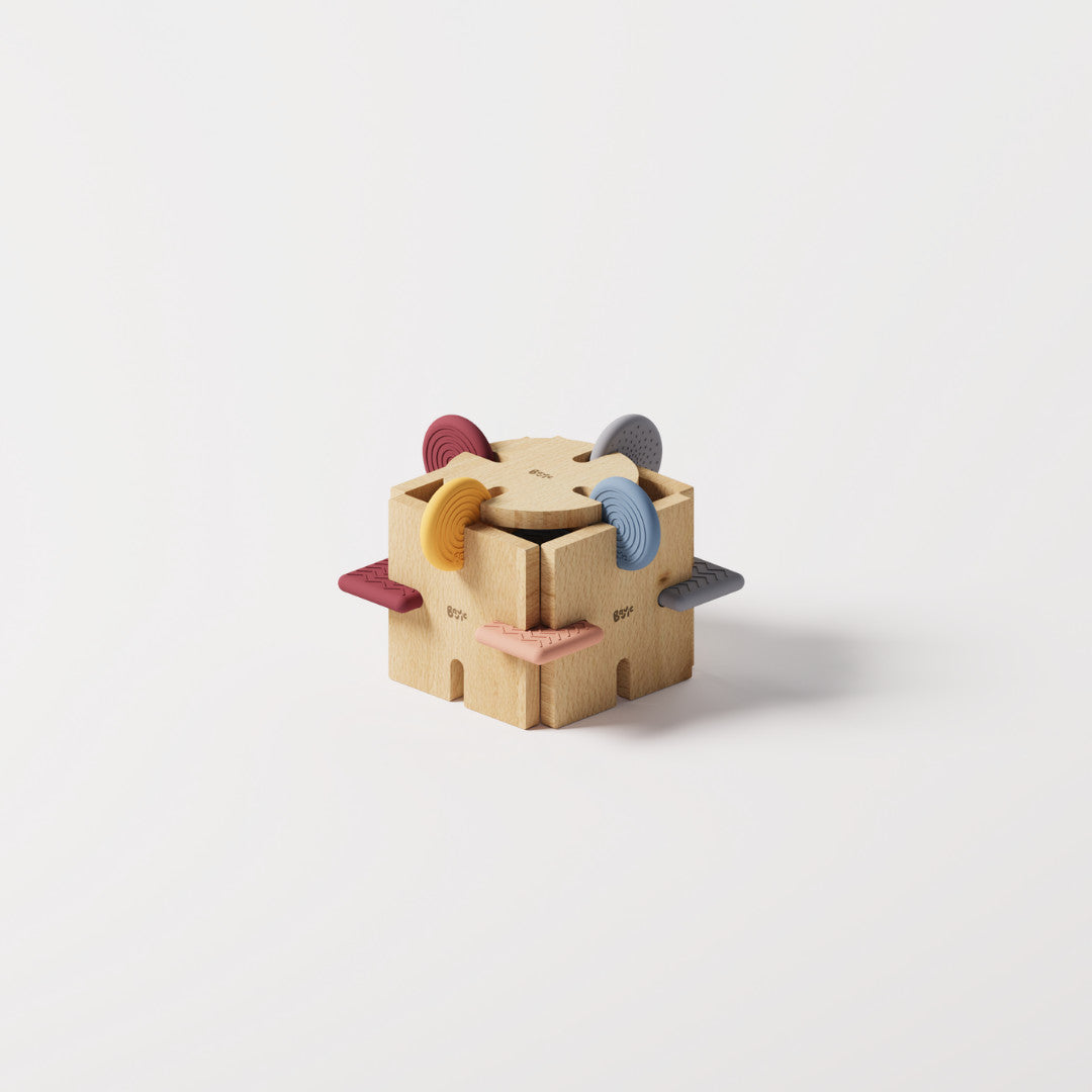 Bavvic Builder Set - 48 Piece Wooden Building Blocks