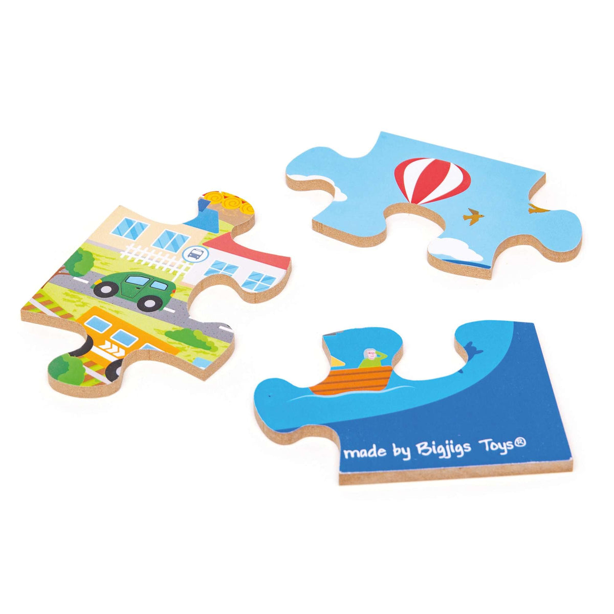 Bigjigs Toys Transport Town Floor Puzzle - 48 Pieces