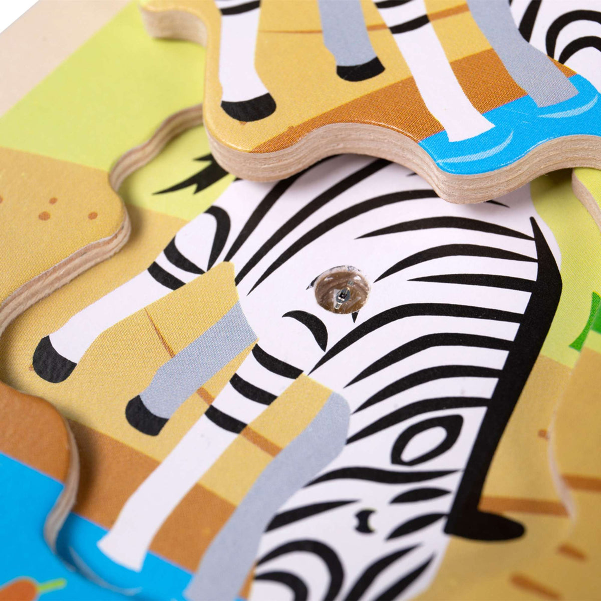 Bigjigs Toys Wooden Safari Sound Puzzle