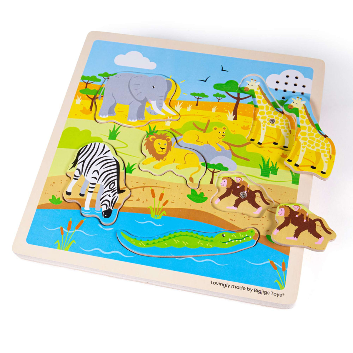 Bigjigs Toys Wooden Safari Sound Puzzle