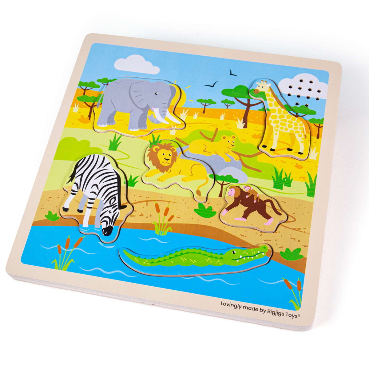 Bigjigs Toys Wooden Safari Sound Puzzle