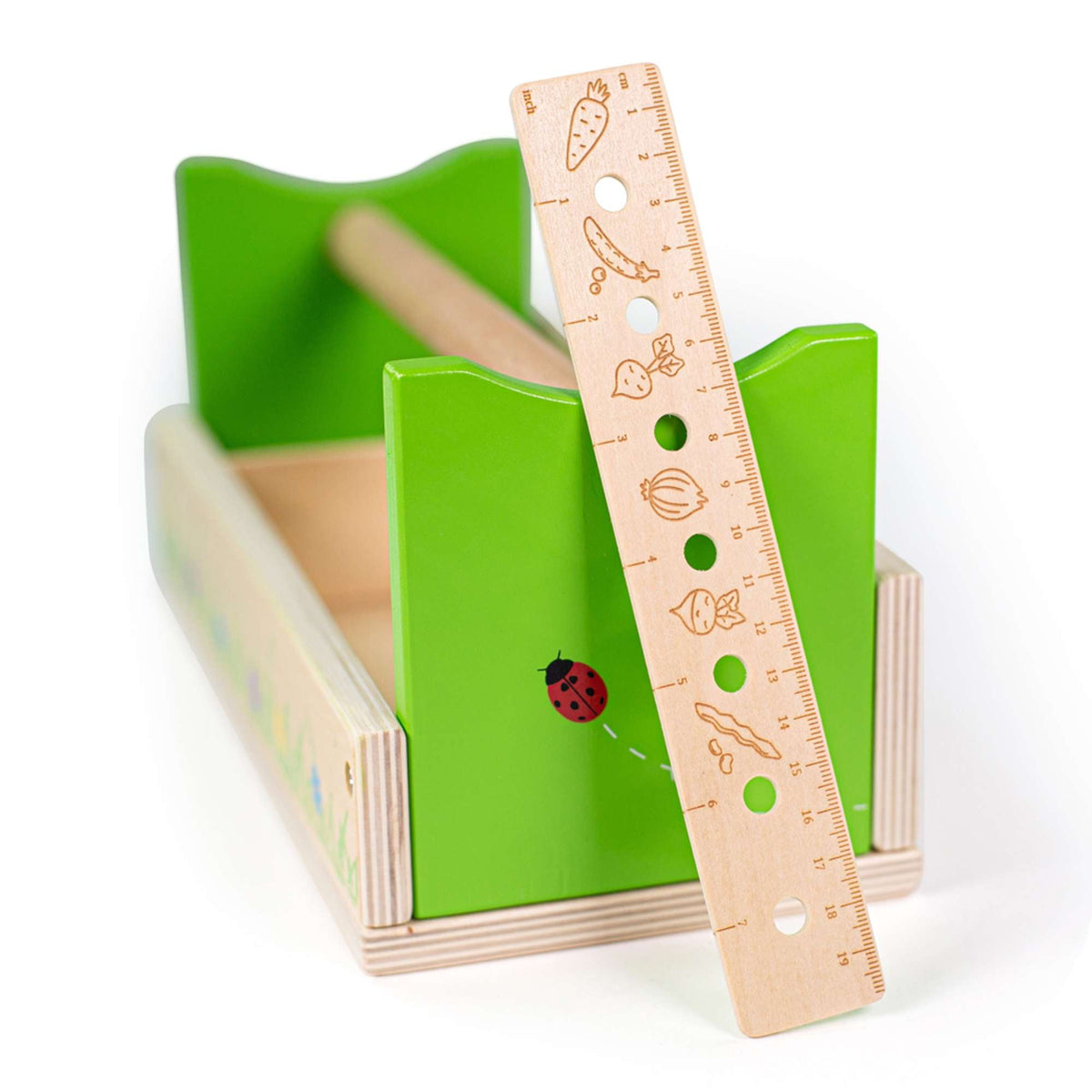 Bigjigs Toys Kids Gardening Caddy & Tool Set