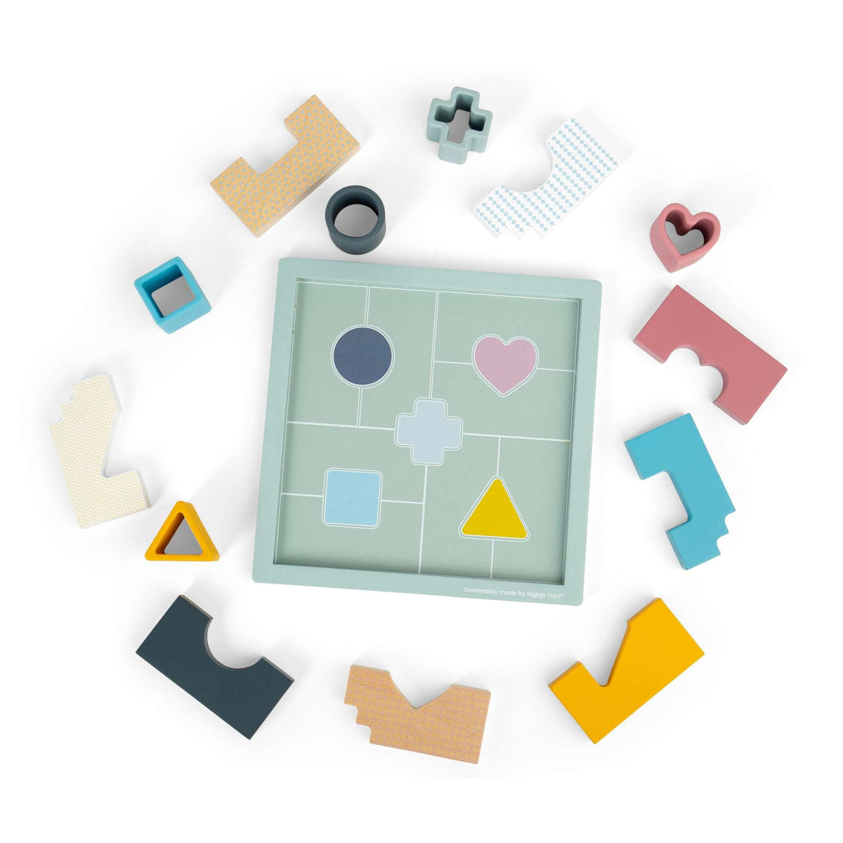 Bigjigs Toys Wooden Mosaic Shape Puzzle