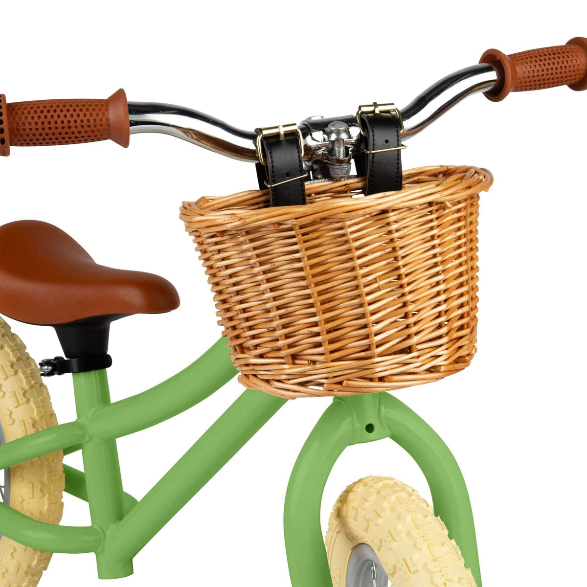Bigjigs Toys Balance Bike with Basket - Green - image 6