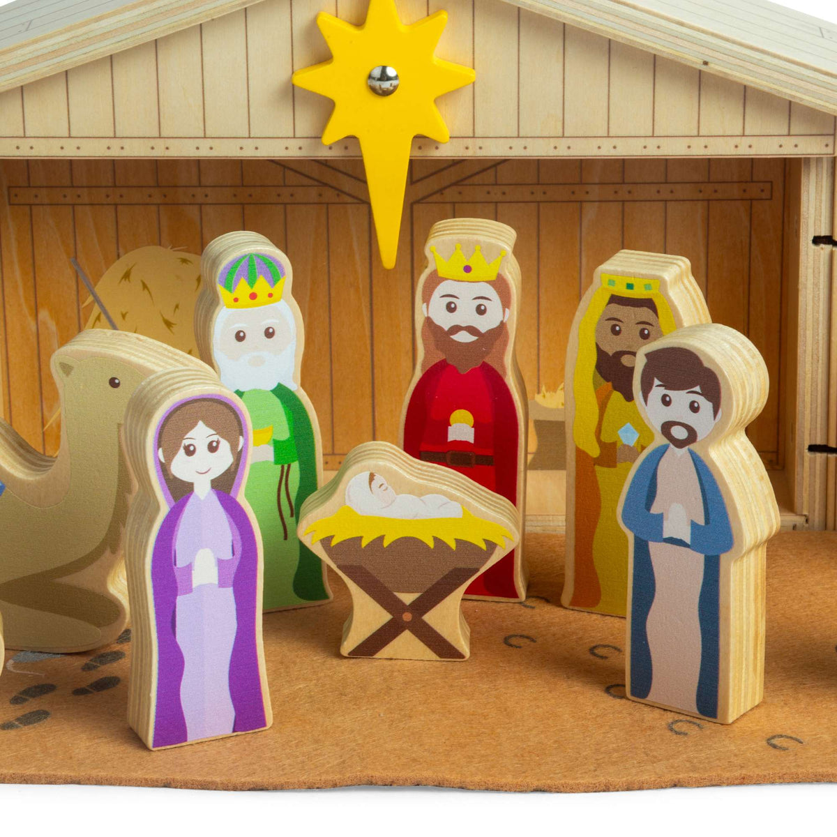 Bigjigs Toys Wooden Nativity Set