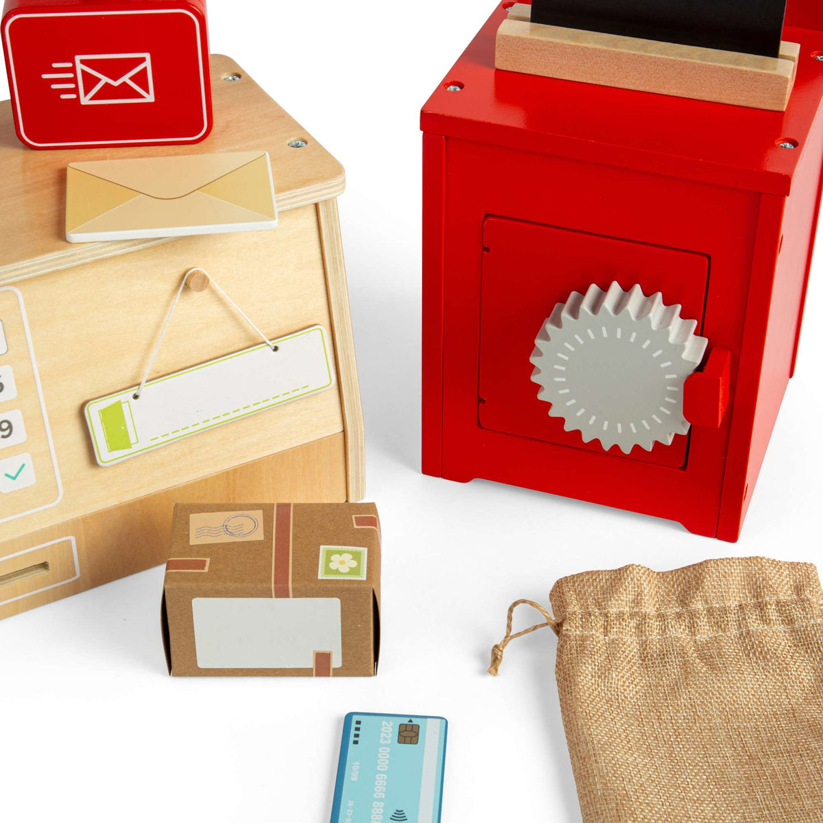 Bigjigs Toys Wooden Post Office Set