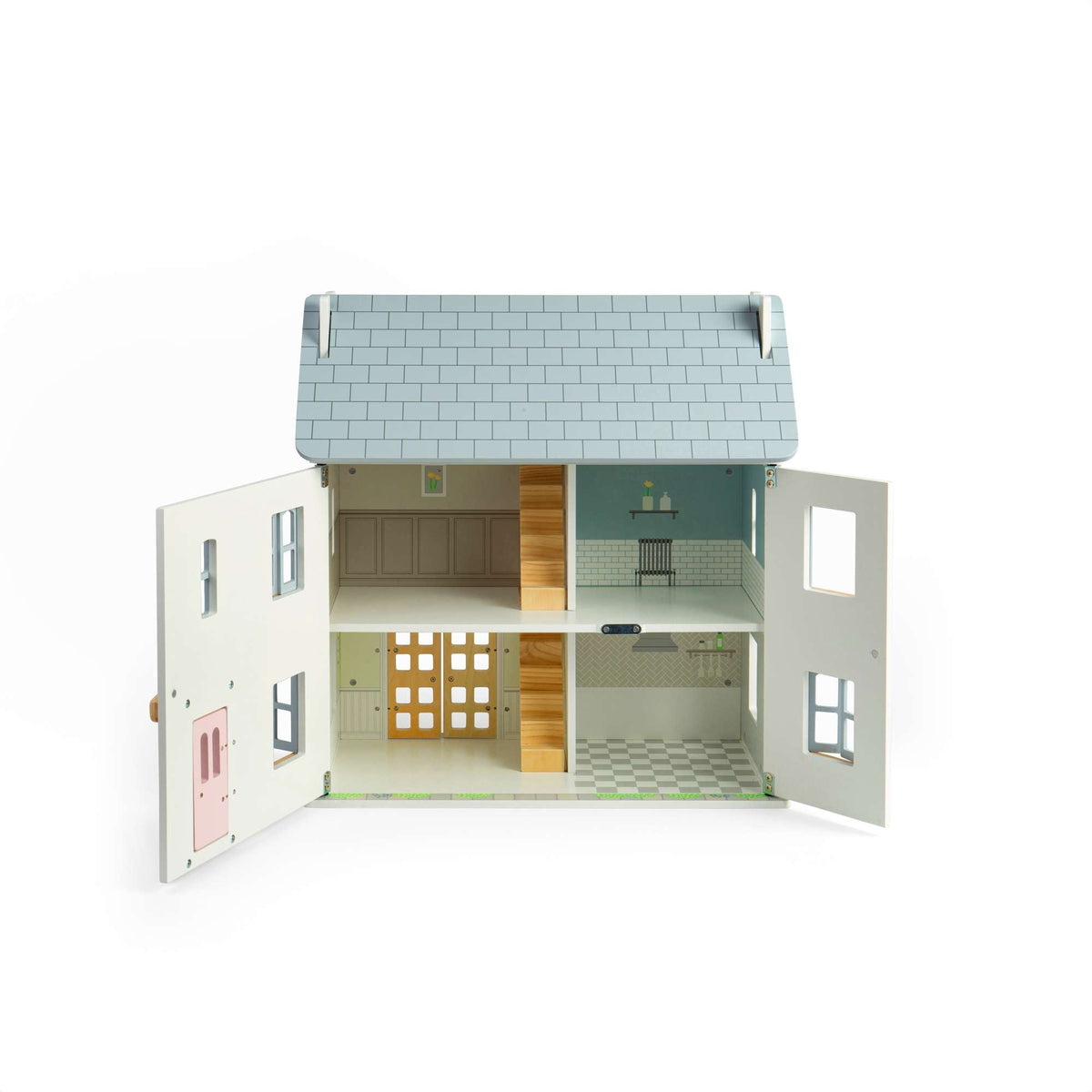 Bigjigs Toys Summer Cottage Wooden Doll's House