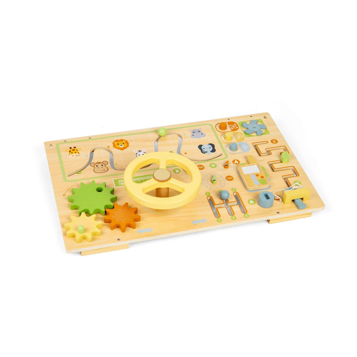 Bigjigs Toys Wooden Jungle Busy Board