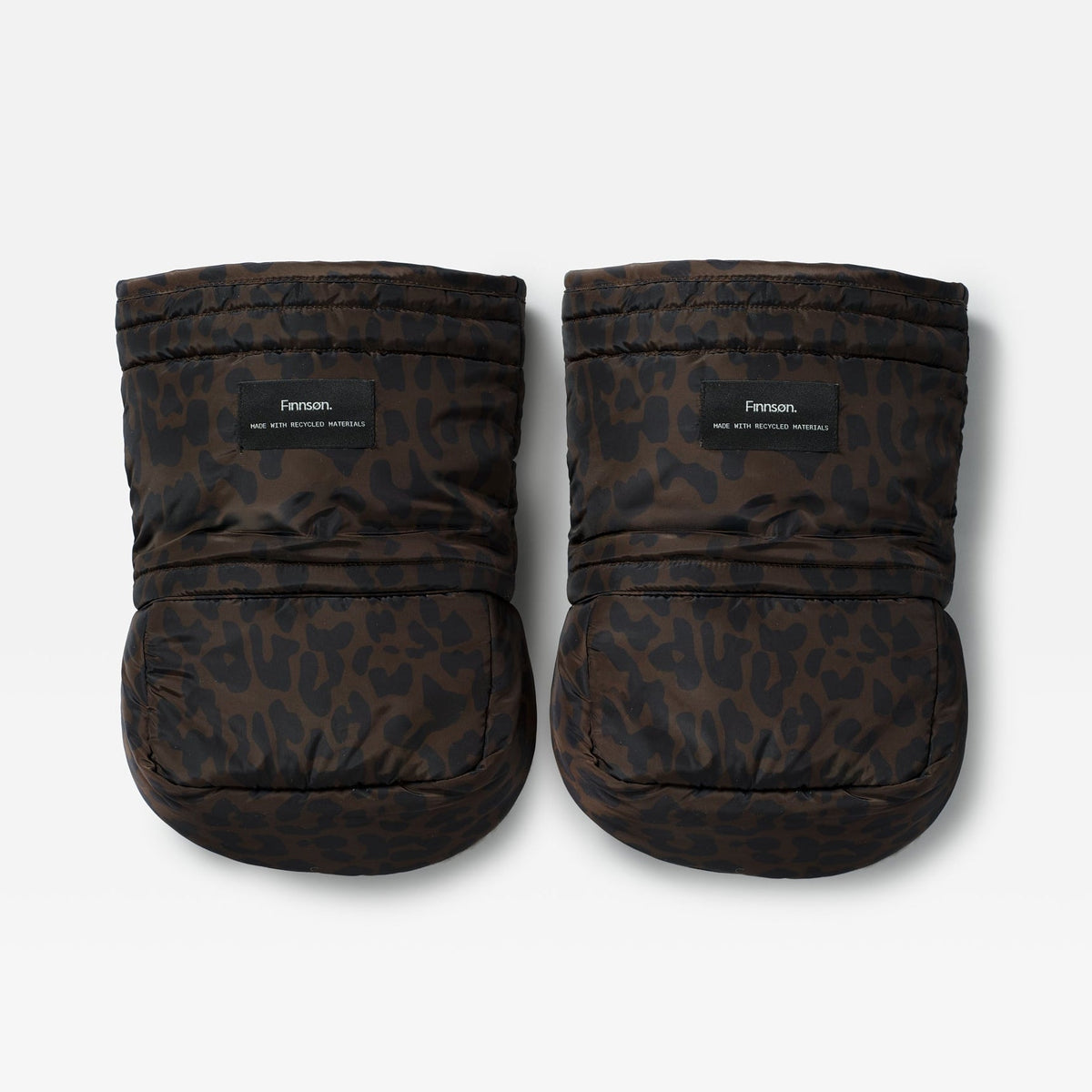 Finnson Astrid Universal Stroller Mittens - Chocolate Leopard