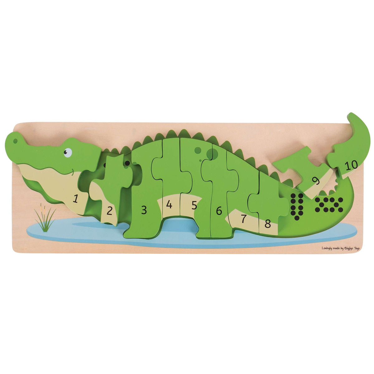 Bigjigs Toys Crocodile Number Puzzle