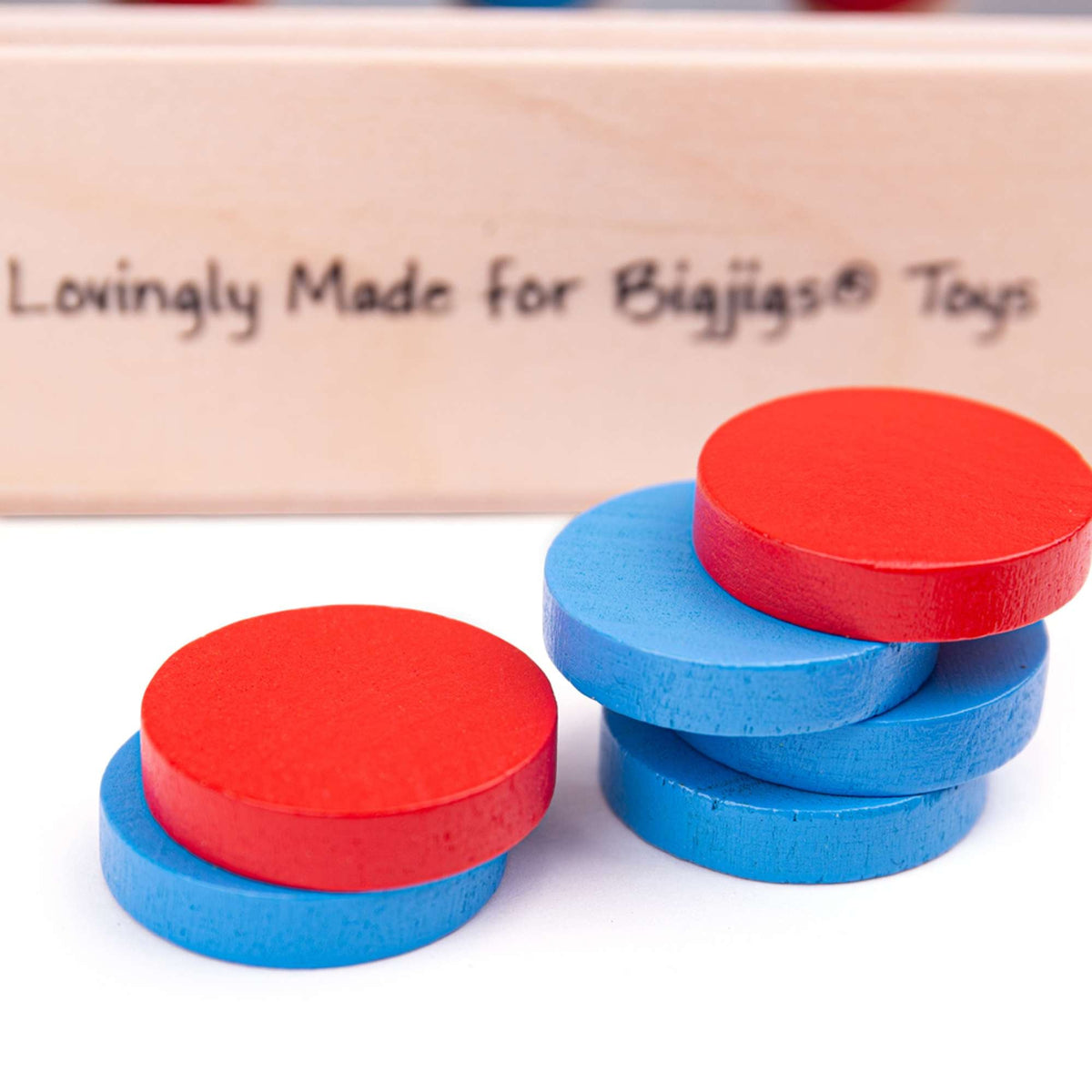 Bigjigs Toys Wooden Four in a Row Game