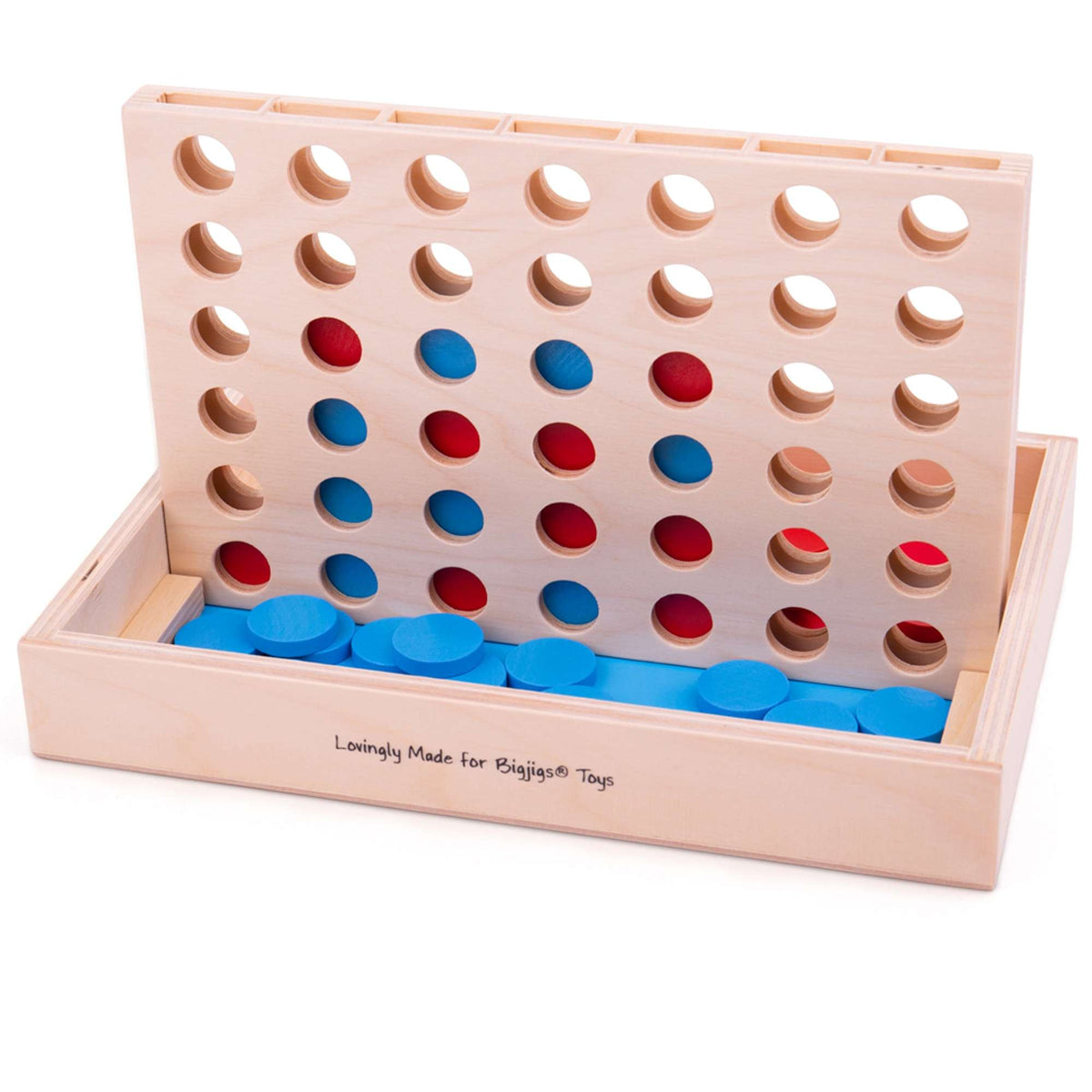 Bigjigs Toys Wooden Four in a Row Game