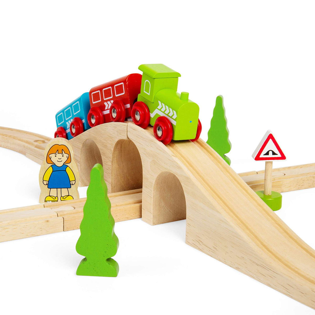 Bigjigs Rail Wooden Train Set Bigjigs Rail Figure of Eight Wooden Train Set