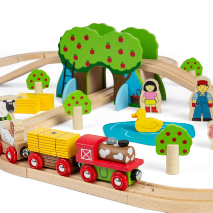 Bigjigs Rail 44 Piece Farm Train Set