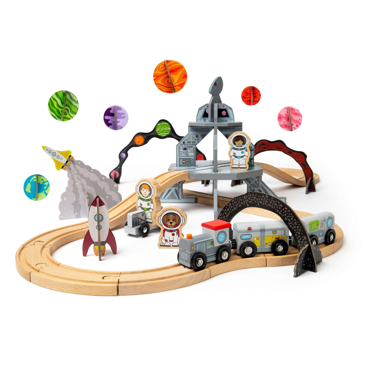 Bigjigs Rail Space Train Set - 40 Pieces